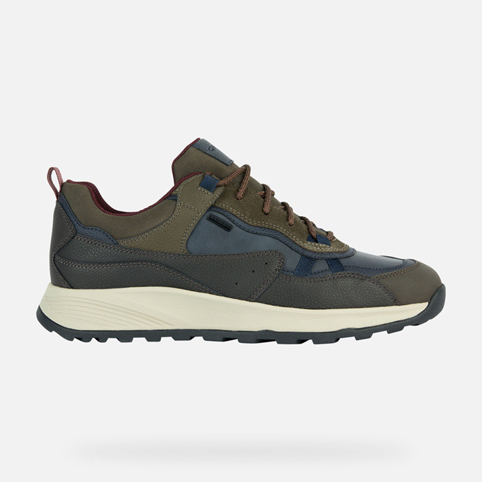 Waterproof shoes TERRESTRE ABX MAN Navy/Dark coffee | GEOX