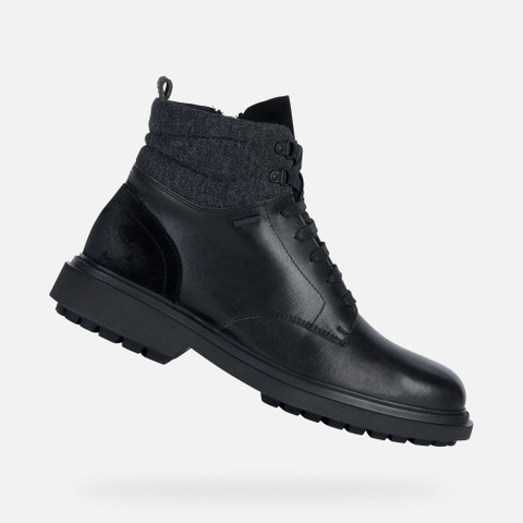 Geox black boots best sale