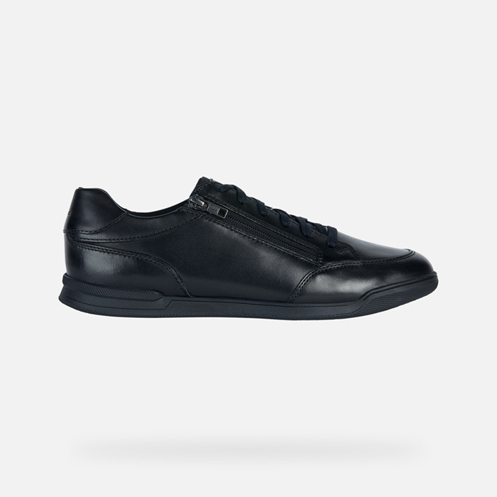 Chaussures en cuir CORDUSIO HOMME Noir | GEOX