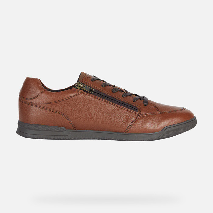 Chaussures en cuir CORDUSIO HOMME Marron clair | GEOX