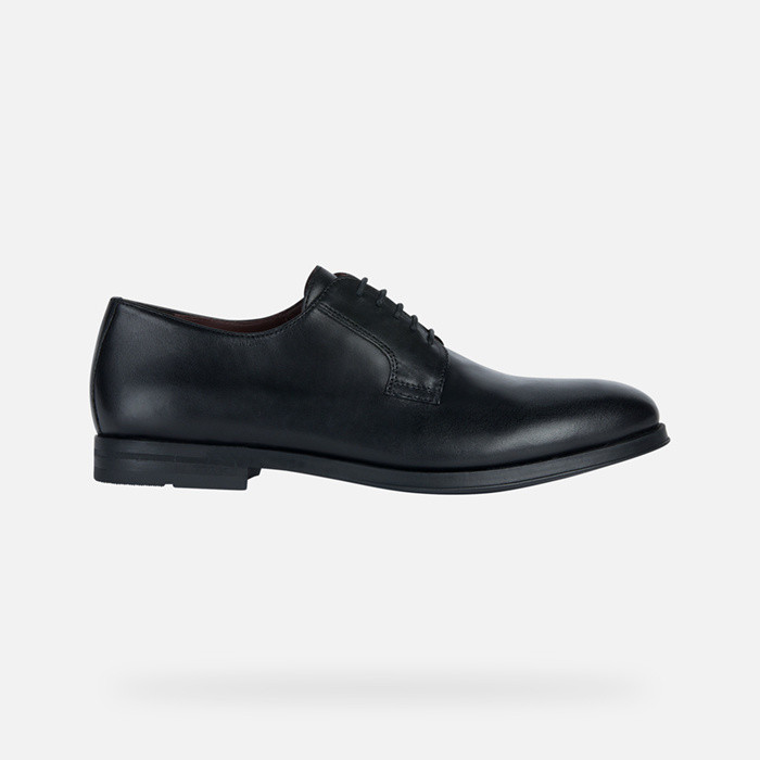 Leather shoes DECIO MAN Black | GEOX