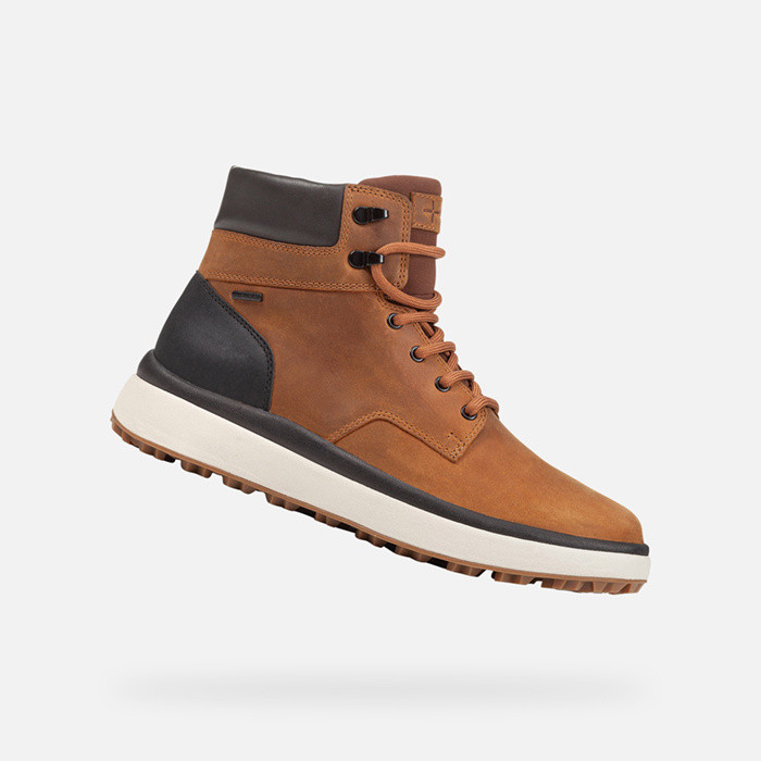 Chaussures imperméables GRANITO + GRIP ABX HOMME Ocre/Noir | GEOX