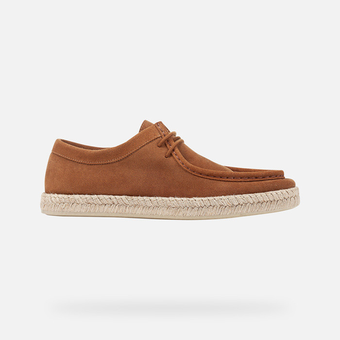 Lace-up shoes OSTUNI MAN Brown cotto | GEOX