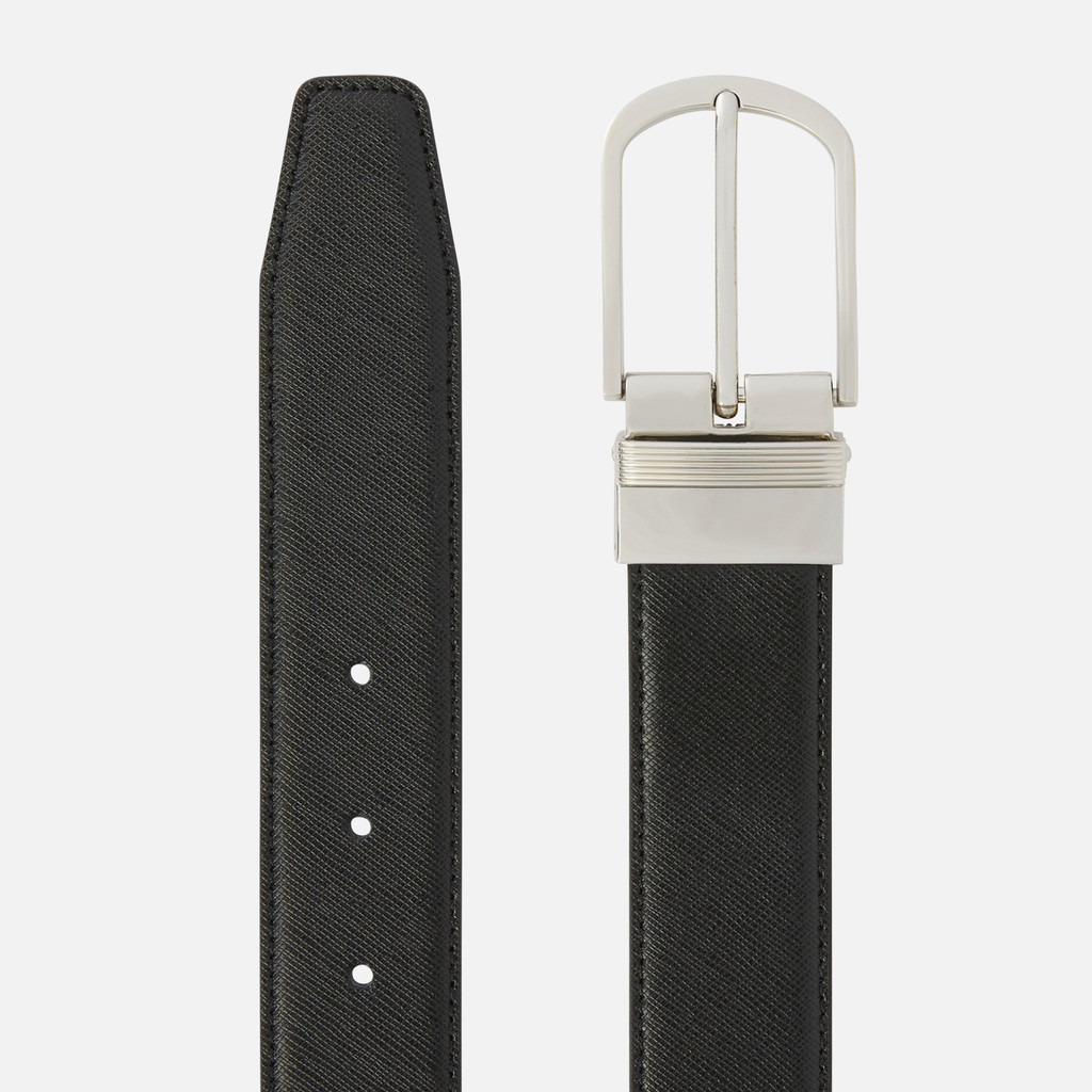belt BELT MAN Black/Dark coffee - image number 1 | GEOX