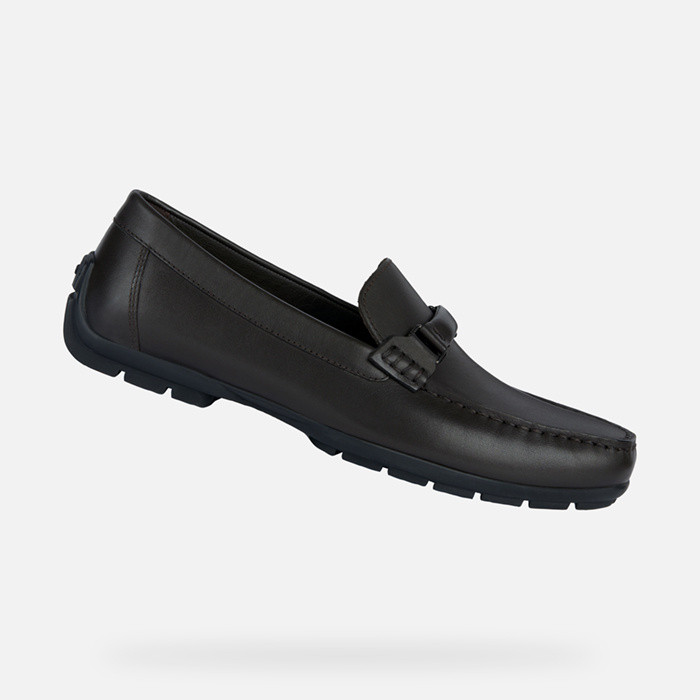 Leather loafers MONER W 2FIT MAN Coffee | GEOX