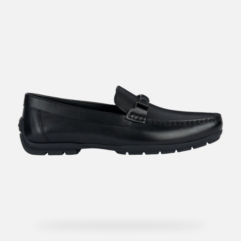 leather loafers MONER W 2FIT MAN Black - image number 1 | GEOX