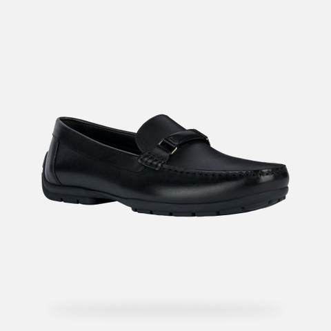 leather loafers MONER W 2FIT MAN Black - image number 2 | GEOX