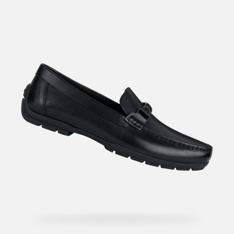 leather loafers MONER W 2FIT MAN Black - image number 0 | GEOX