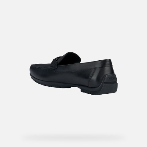 leather loafers MONER W 2FIT MAN Black - image number 3 | GEOX