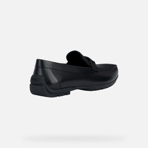 leather loafers MONER W 2FIT MAN Black - image number 4 | GEOX