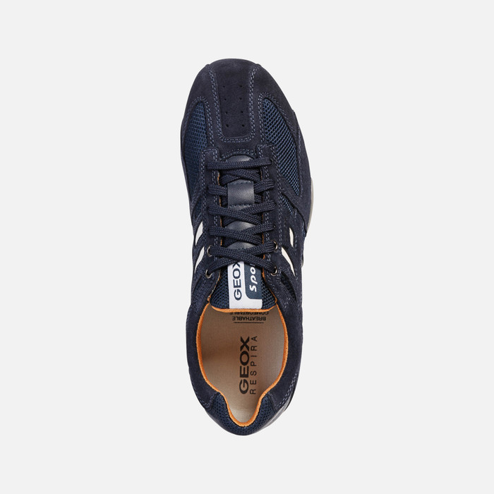 SNAKE Man: Navy Sneakers | Geox® Online