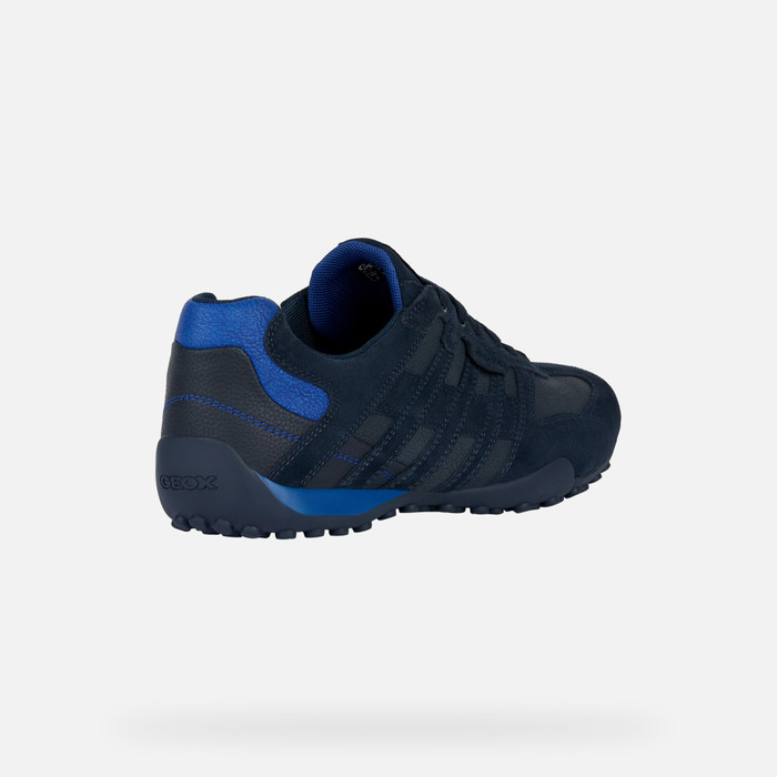 Geox® UOMO SNAKE Top Geox® navy blue Low Sneakers Man | K