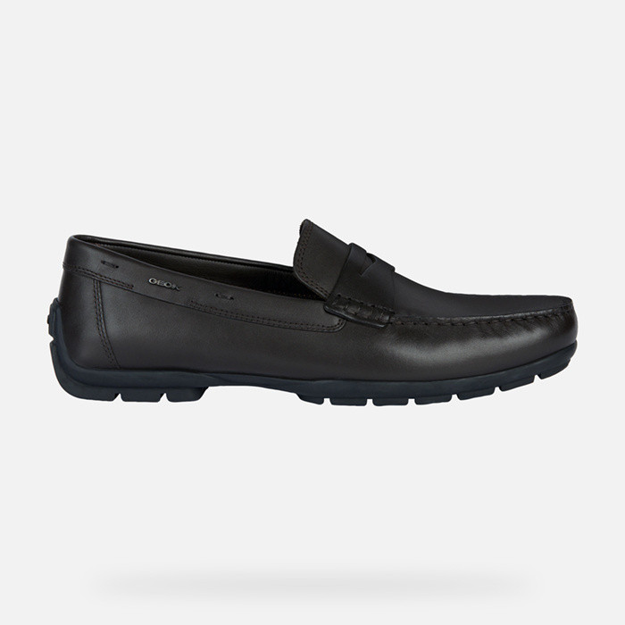 Leather loafers MONER W 2FIT MAN Coffee | GEOX