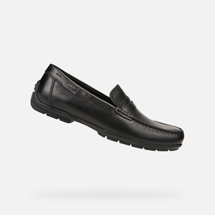 Leather loafers MONER W 2FIT MAN Black | GEOX