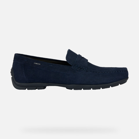 Geox MONER W 2FIT D Suede Loafers navy blue Man Geox