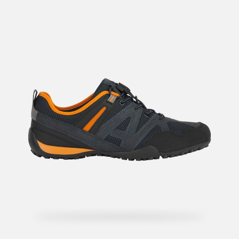 Low Top Sneakers SNAKE MAN Navy/Orange - image number 1 | GEOX