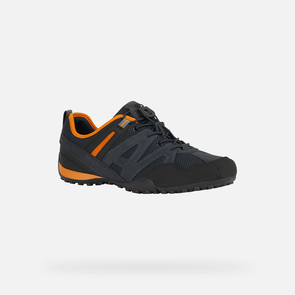 Low Top Sneakers SNAKE MAN Navy/Orange - image number 2 | GEOX