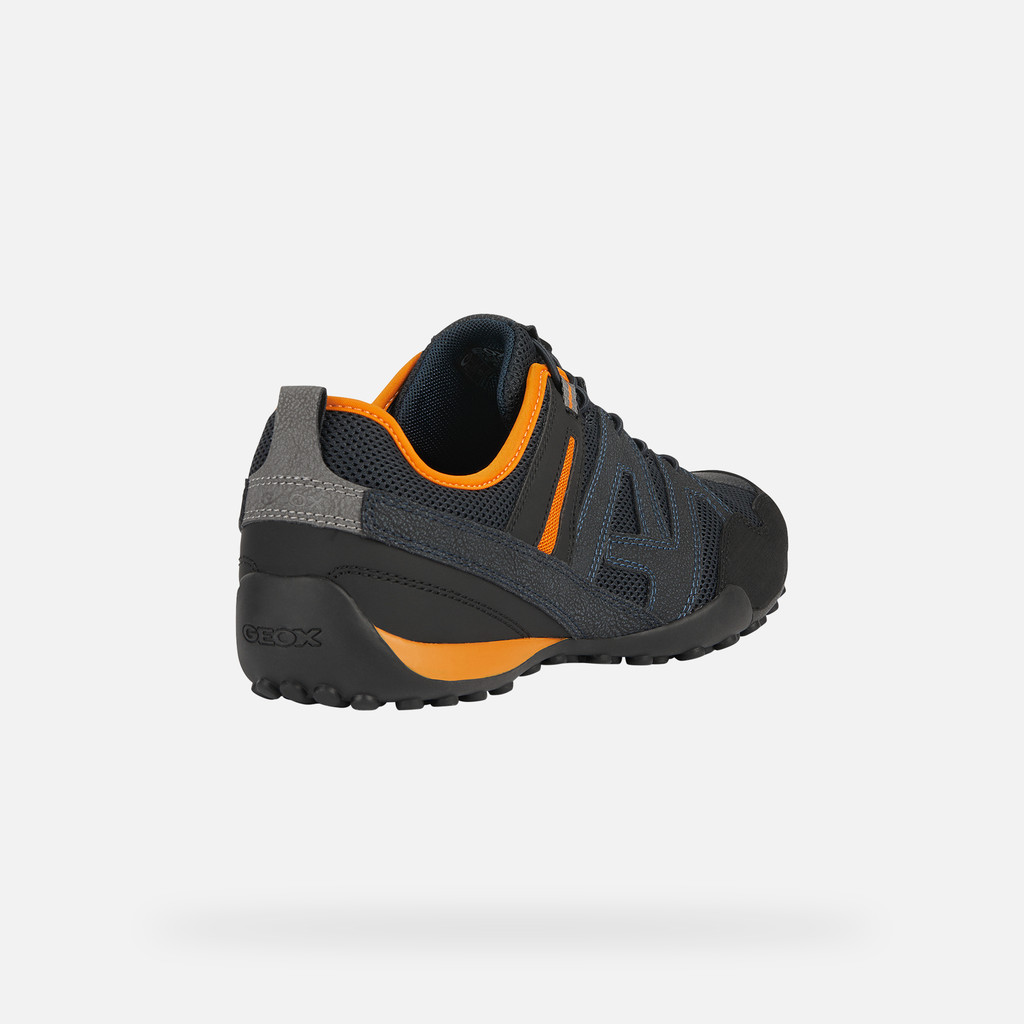 Low Top Sneakers SNAKE MAN Navy/Orange - image number 4 | GEOX