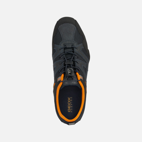 Low Top Sneakers SNAKE MAN Navy/Orange - image number 5 | GEOX