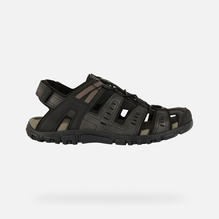 Closed toe sandals STRADA MAN Black | GEOX