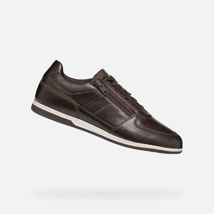 Low top sneakers RENAN MAN Coffee | GEOX