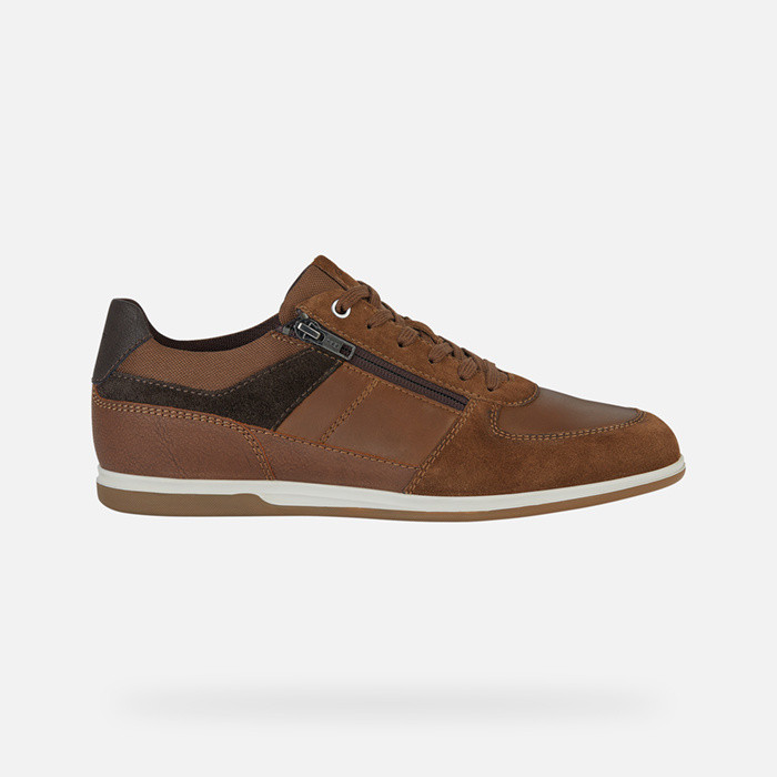 Low top sneakers RENAN MAN Browncotto/Dark Brown | GEOX