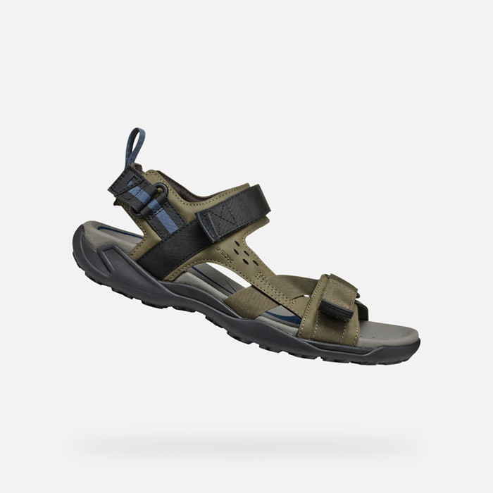 Open sandals TERRENO + GRIP MAN Military | GEOX