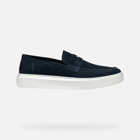 Suede loafers DEIVEN MAN Navy - image number 1 | GEOX