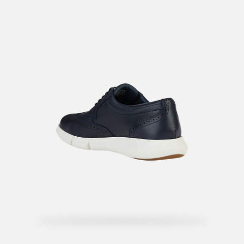 Geox® ADACTER F: Men's navy Lace-Up Shoes | Geox® ADACTER