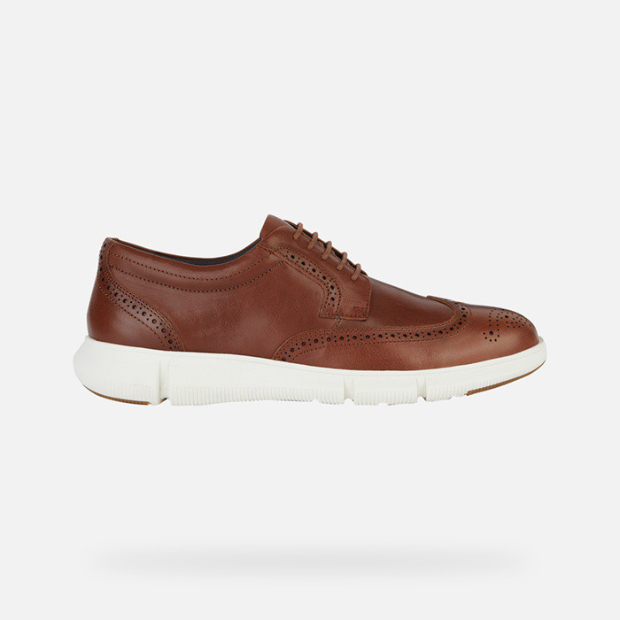Chaussures à lacets ADACTER F HOMME Marron clair | GEOX