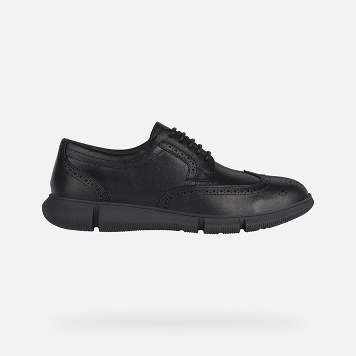 Chaussures à lacets ADACTER F HOMME Noir | GEOX