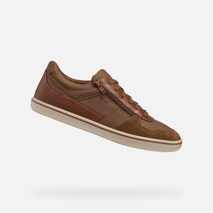 Zapatillas bajas ELVER HOMBRE Coñac/Coñac | GEOX