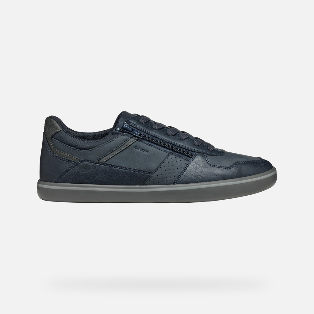 Geox® ELVER MAN: Navy Low Top Sneakers | Geox