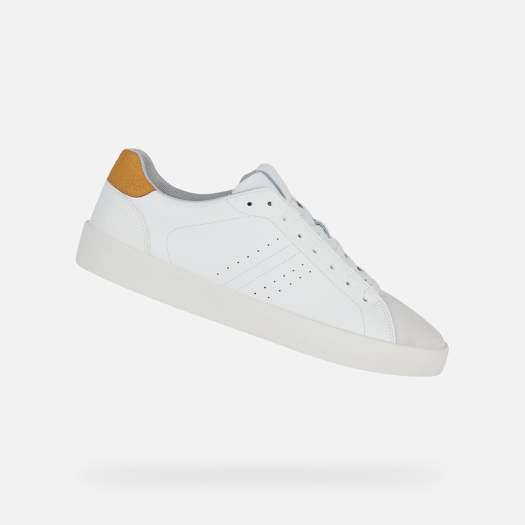Geox® AFFILE: Men's white Low Top Sneakers | Geox® SS