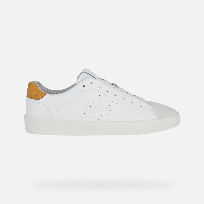 Low top sneakers AFFILE MAN White/Yellow | GEOX
