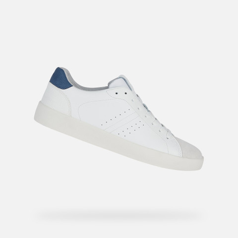 Geox® AFFILE: Men's White Low Top Sneakers | Geox®