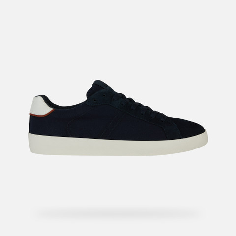 Geox® AFFILE: Men's navy Low Top Sneakers | Geox®