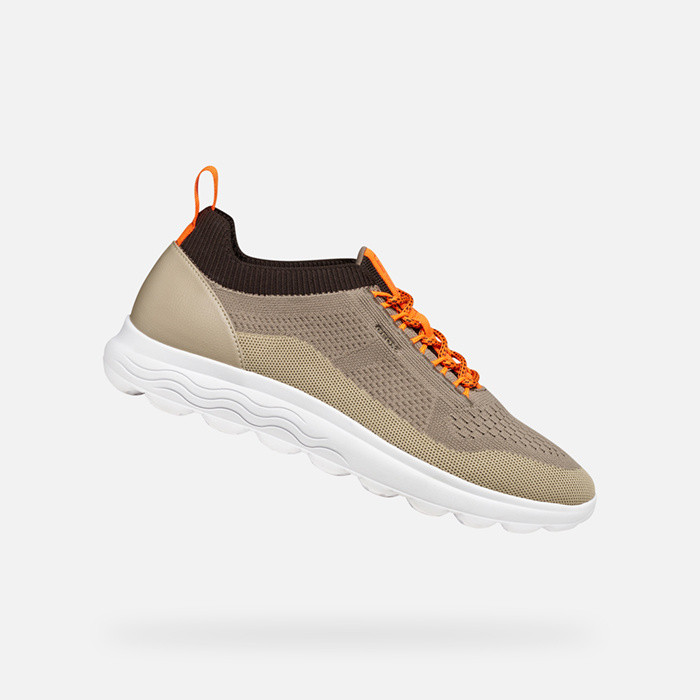 Fabric sneakers SPHERICA MAN Dove Gray/Sand | GEOX