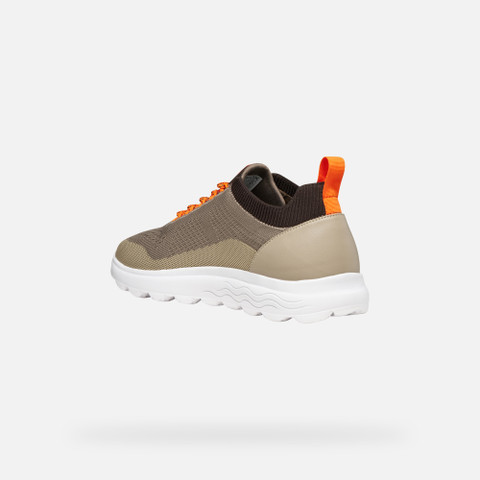 Fabric sneakers SPHERICA MAN Dove Grey/Sand - image number 3 | GEOX
