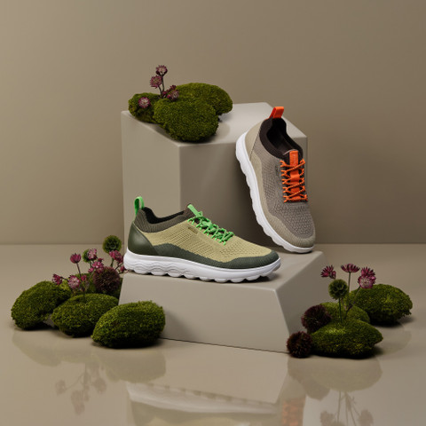 Fabric sneakers SPHERICA MAN Dove Grey/Sand - image number 7 | GEOX