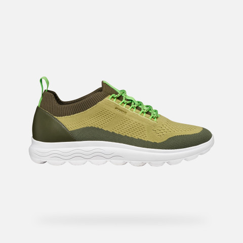 Fabric sneakers SPHERICA MAN Light Green/Olive - image number 1 | GEOX