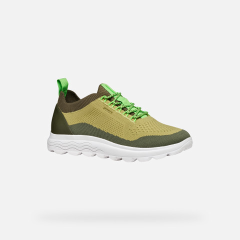 Fabric sneakers SPHERICA MAN Light Green/Olive - image number 2 | GEOX