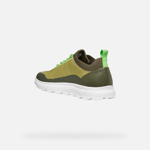 Fabric sneakers SPHERICA MAN Light Green/Olive - image number 3 | GEOX