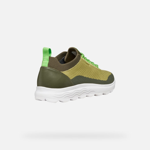 Fabric sneakers SPHERICA MAN Light Green/Olive - image number 4 | GEOX