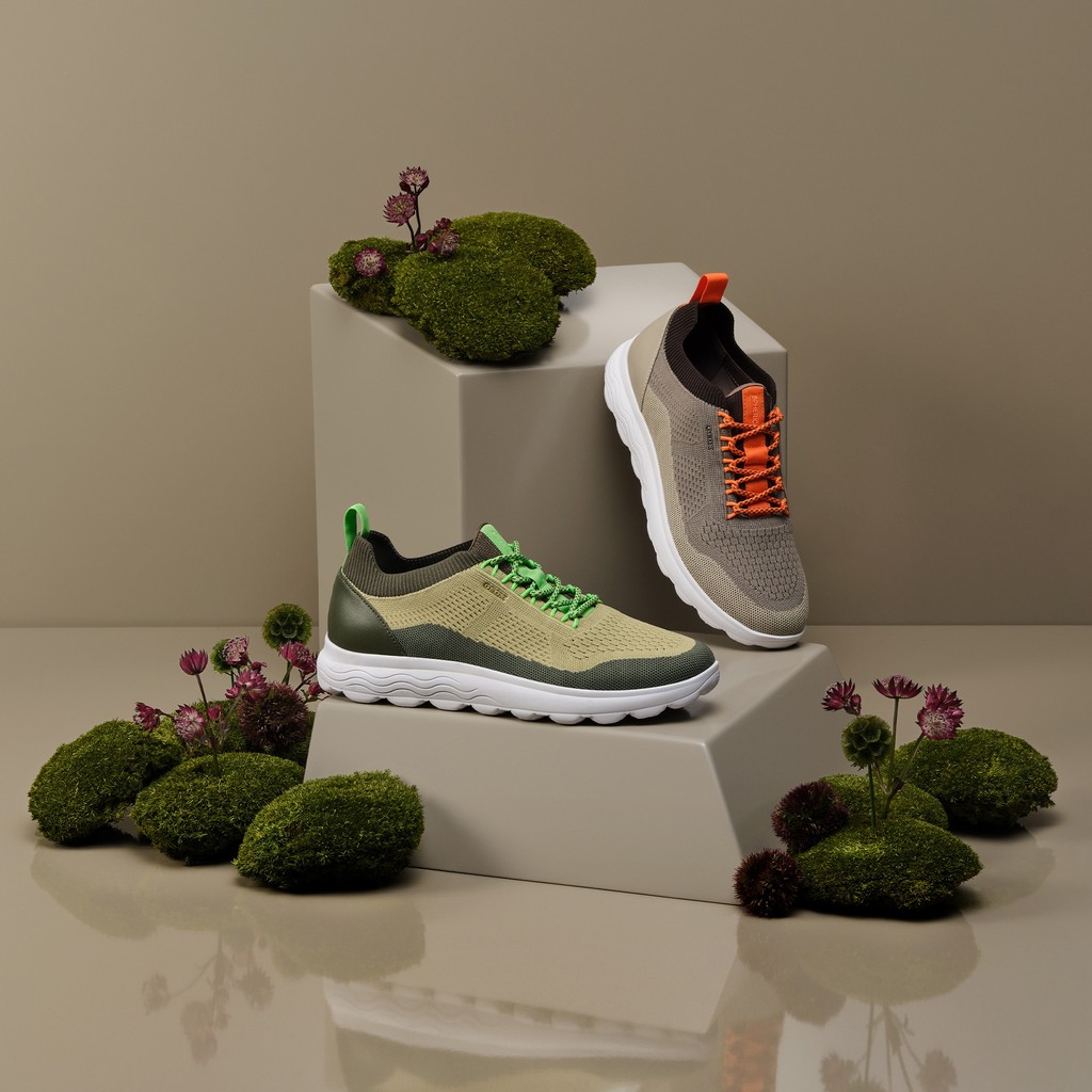 Fabric sneakers SPHERICA MAN Light Green/Olive - image number 7 | GEOX