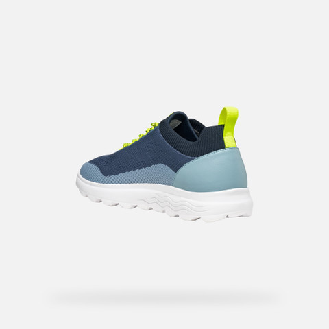 Fabric sneakers SPHERICA MAN Avio/Light sky - image number 3 | GEOX