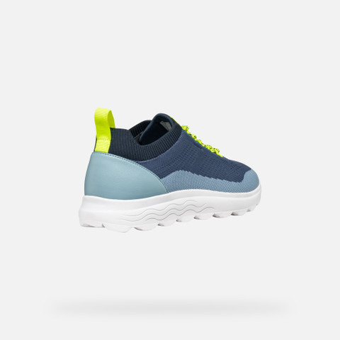 Fabric sneakers SPHERICA MAN Avio/Light sky - image number 4 | GEOX