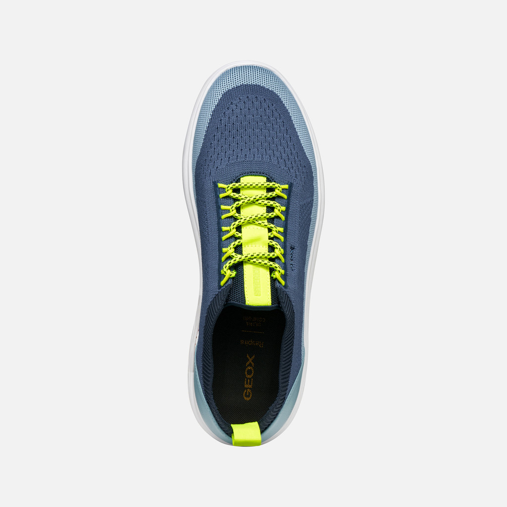 Fabric sneakers SPHERICA MAN Avio/Light sky - image number 5 | GEOX