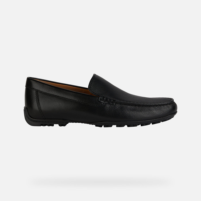 Leather loafers KOSMOPOLIS + GRIP MAN Black | GEOX