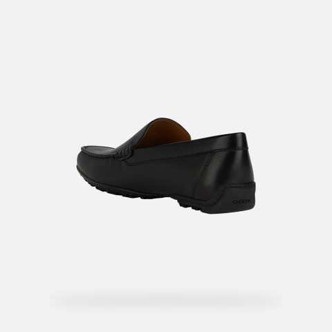 leather loafers KOSMOPOLIS + GRIP MAN Black - image number 4 | GEOX